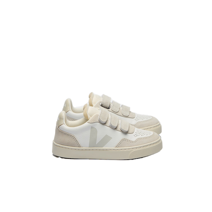 VEJA Veja Small V-90 O.T Leather — Extra-White Natural — side view (SX2020637); official square photo; original shoe pixels preserved