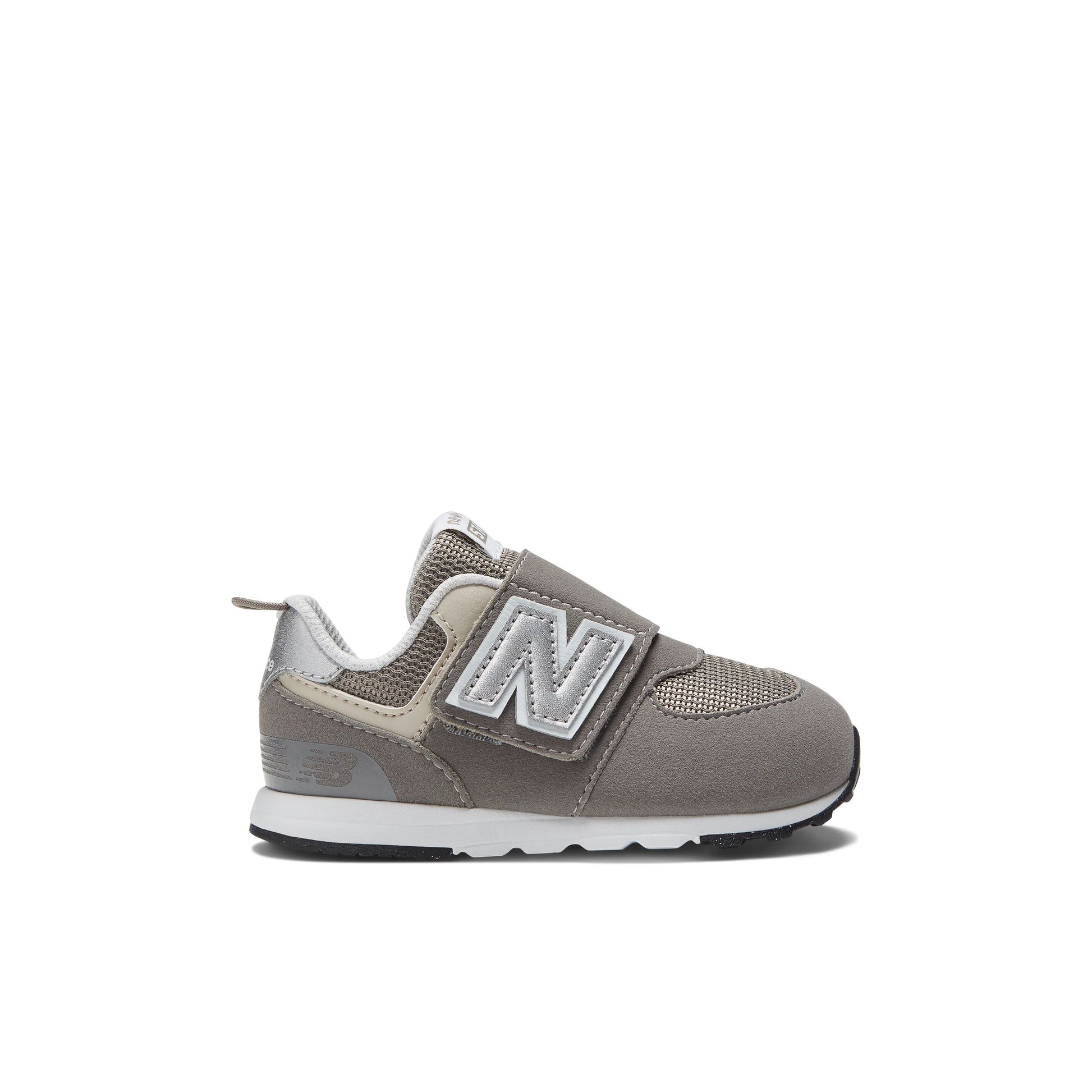 574 new-b Hook & Loop - Grey White-GR