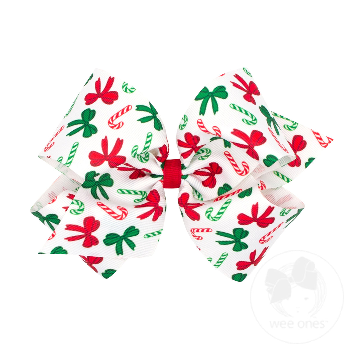 King Xmas Print Bow – Candy Cane