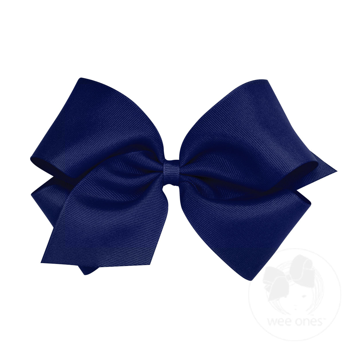 King Grosgrain Bow – Light Navy